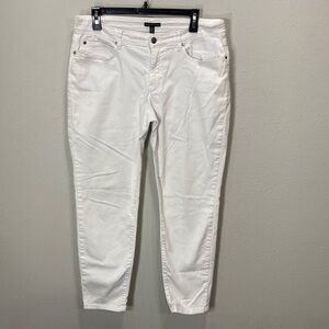 Eileen Fisher white jeans‎ skinny